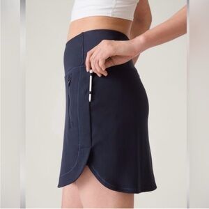 Athleta Fairway Golf Skort 18” Navy Blue